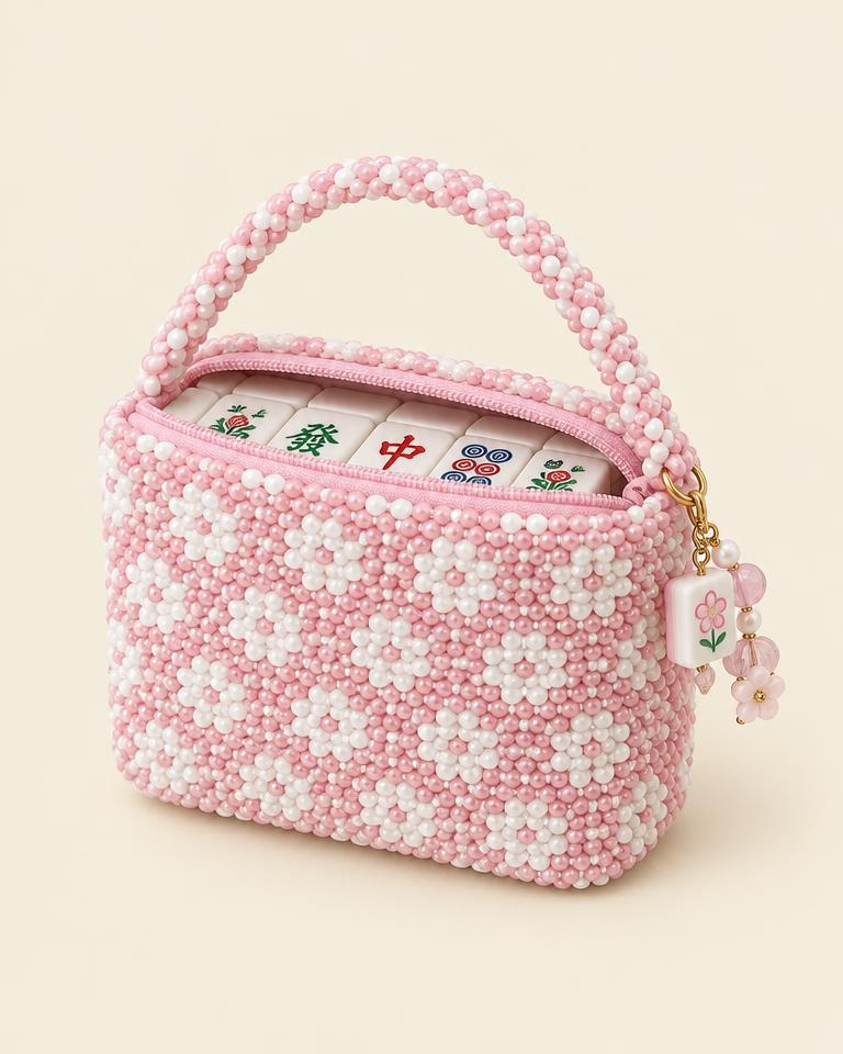 Beaded Mahjong Bag